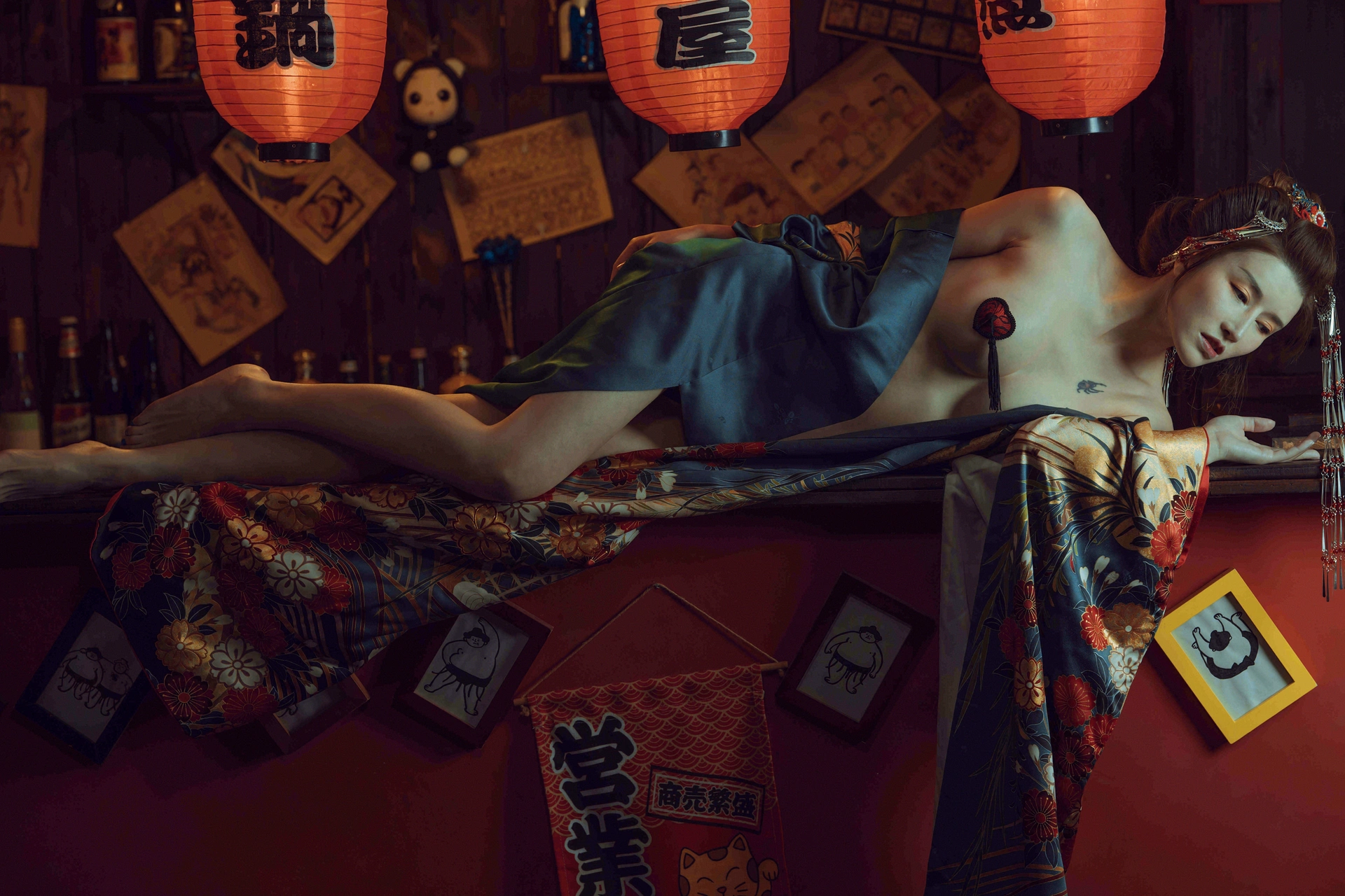 鹿八岁 – NO.013 酒醉的和服少女 1